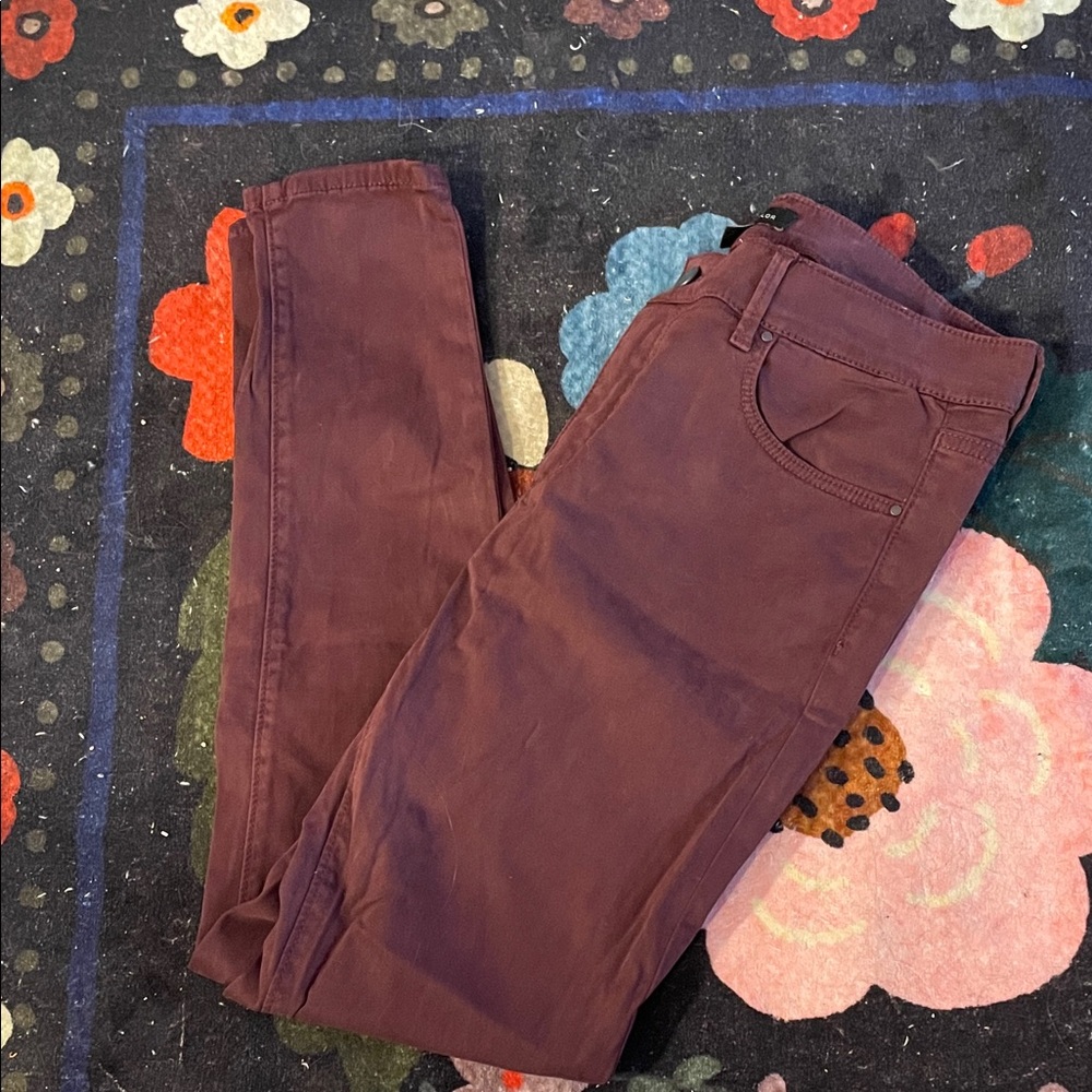 Ann Taylor Burgundy Skinny Jeans, Women’s 6